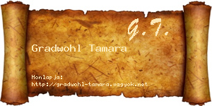 Gradwohl Tamara névjegykártya